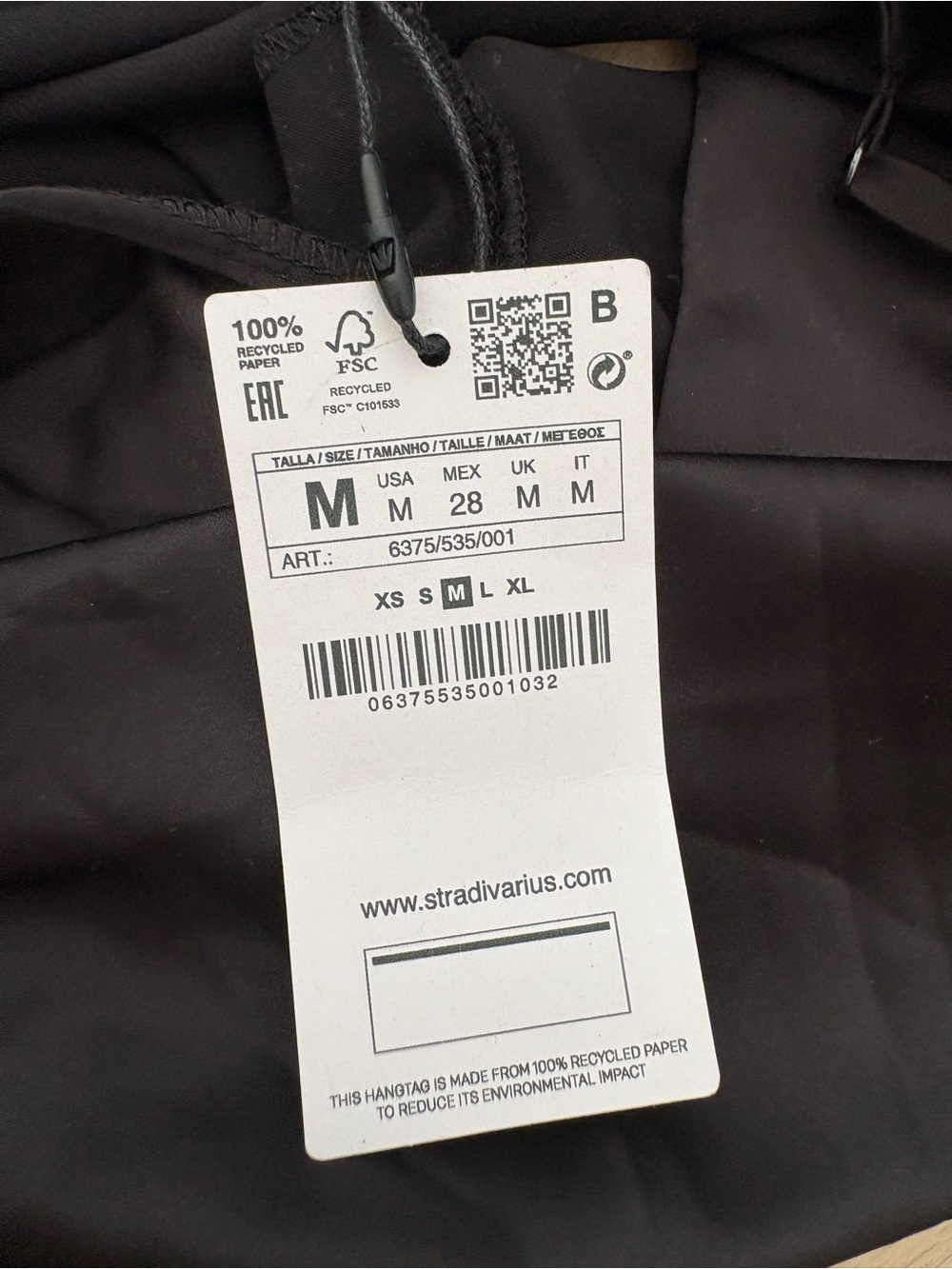 stradivarius Black Spaghetti Strap Dress - Picture 6 of 6